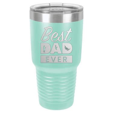 Best Dad Ever Fishing 30oz Ringneck Tumbler
